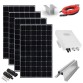 Off-grid saulės elektrinė vandens šildymui boileriuose 4x440W su ECO Solar Boost MPPT-4000 4kW GRID ir konstrukcija