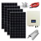 Off-grid saulės elektrinė vandens šildymui boileriuose 4x440W su ECO Solar Boost MPPT 3500W ir konstrukcija