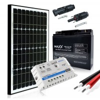 Saulės baterijų komplektas su akumuliatoriumi 30W 12V / 18AH