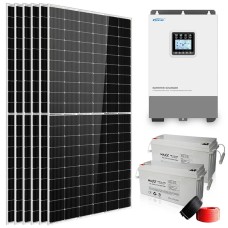 Off-grid saulės elektrinė buičiai 6x440W su 300Ah GEL kaupikliu, Epever UP3000, 3kW