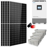 Off-grid saulės elektrinė buičiai 6x440W su 800Ah GEL kaupikliu, Epever UP5000, 5kW