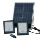 Autonominis LED šviestuvas LED ED6 (2x60W) + saulės modulis (25W)